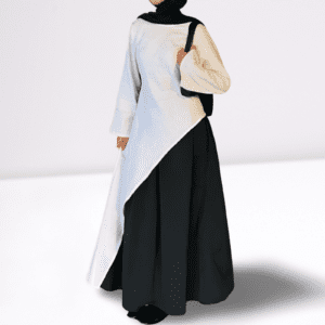 ensemble robe bicolore asymétrique